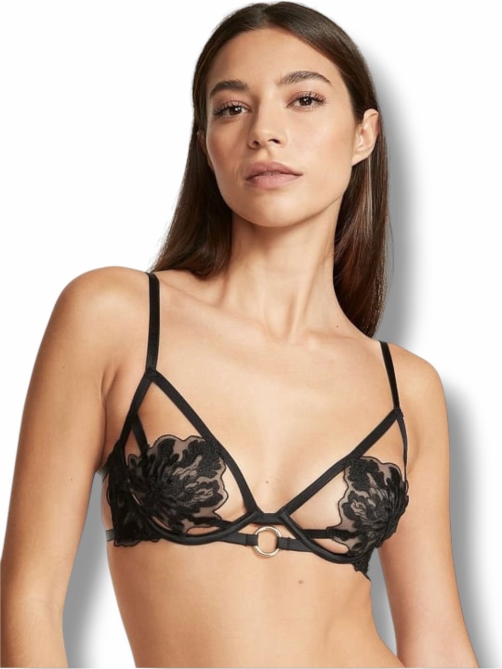 Victoria’s Secret Very Sexy  Leaf Embroidered Demi Bra